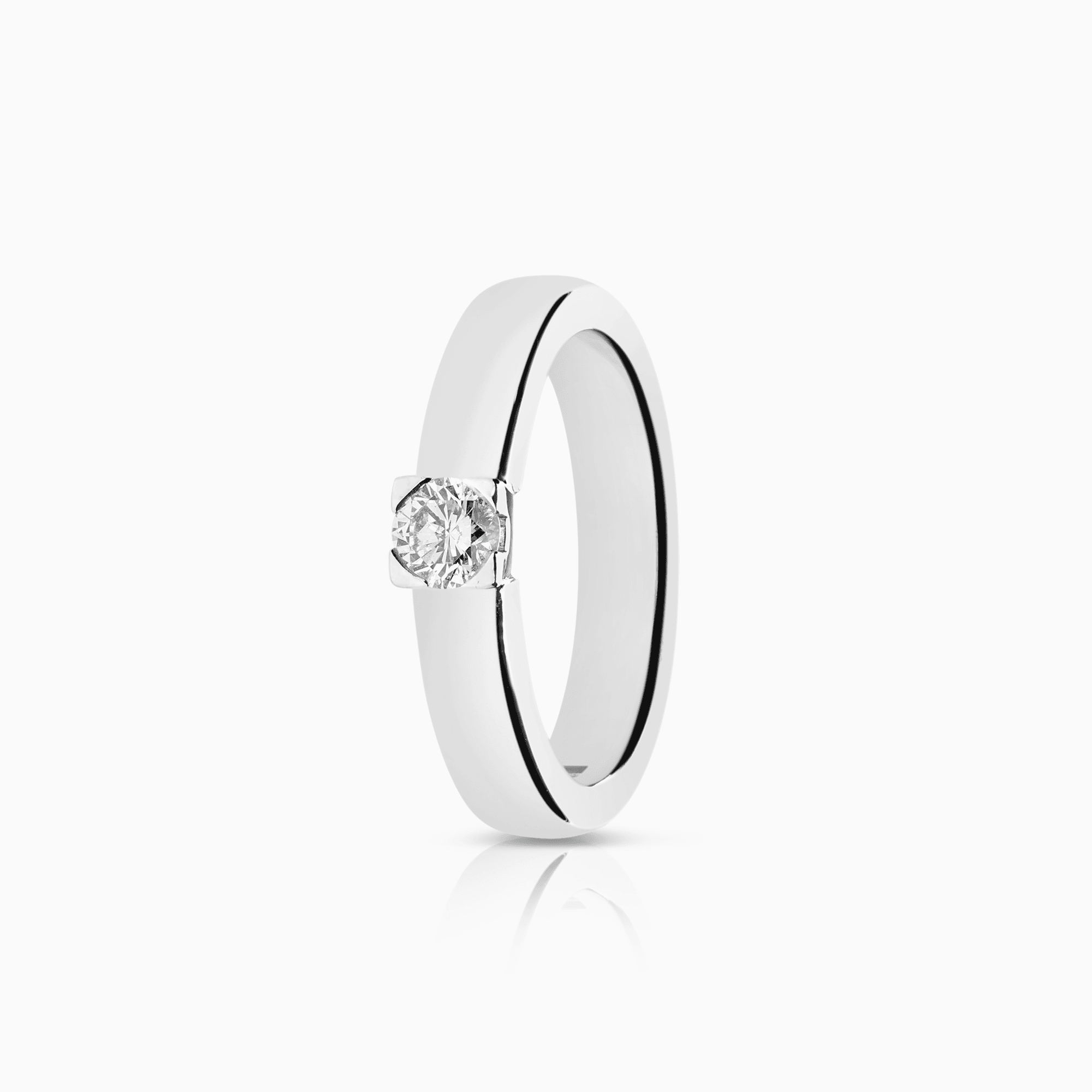 Solitärring 0,25ct 18K vitguld