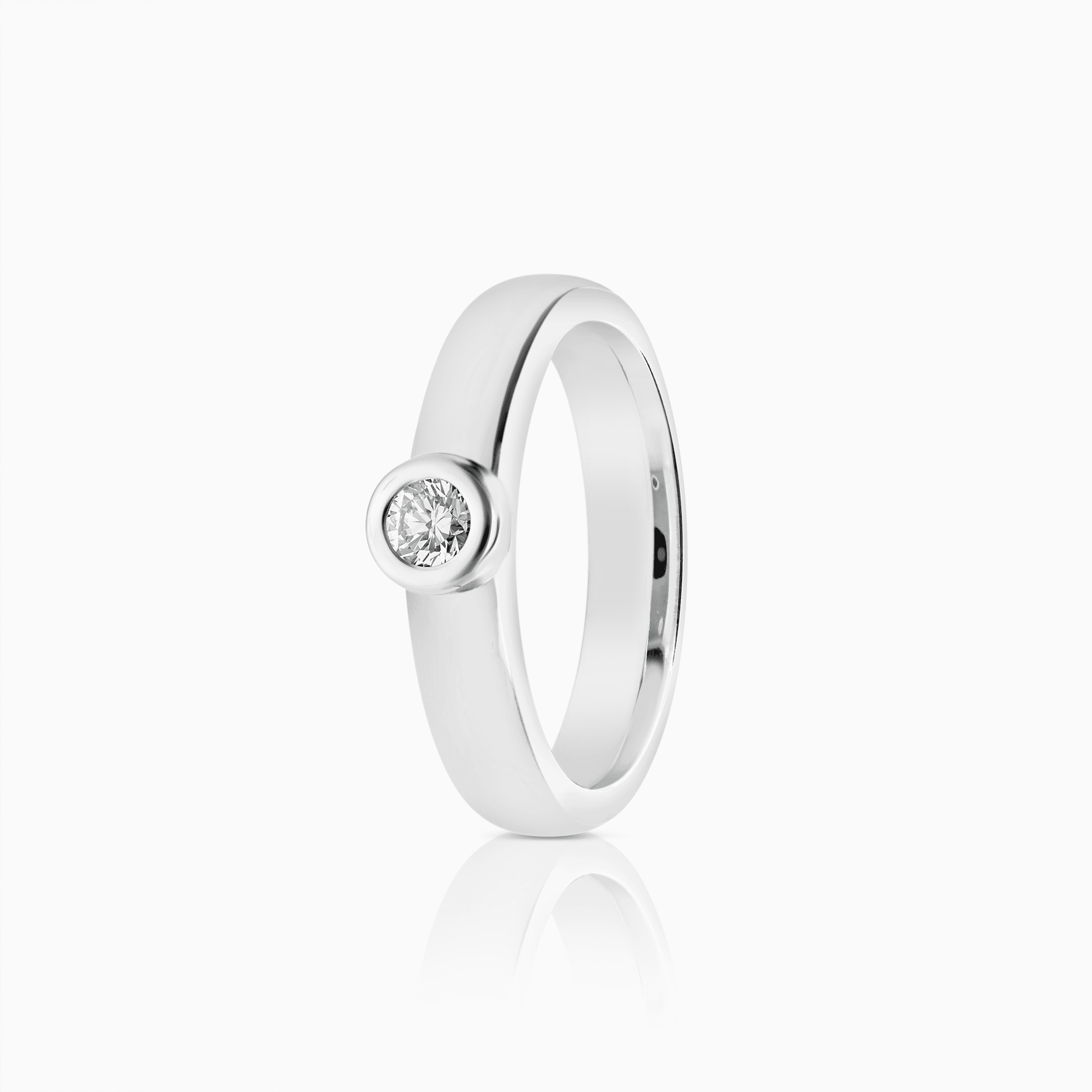 Solitärring 0,17ct 18K vitguld
